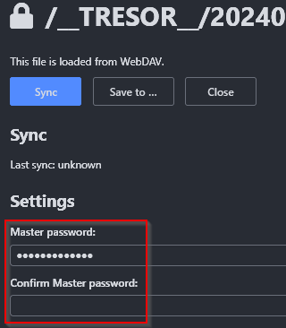 Neues Passwort eingeben