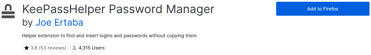 KeePassHelper hinzufügen