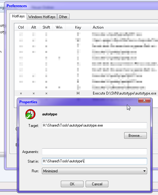 Beispielkonfiguration Autotype